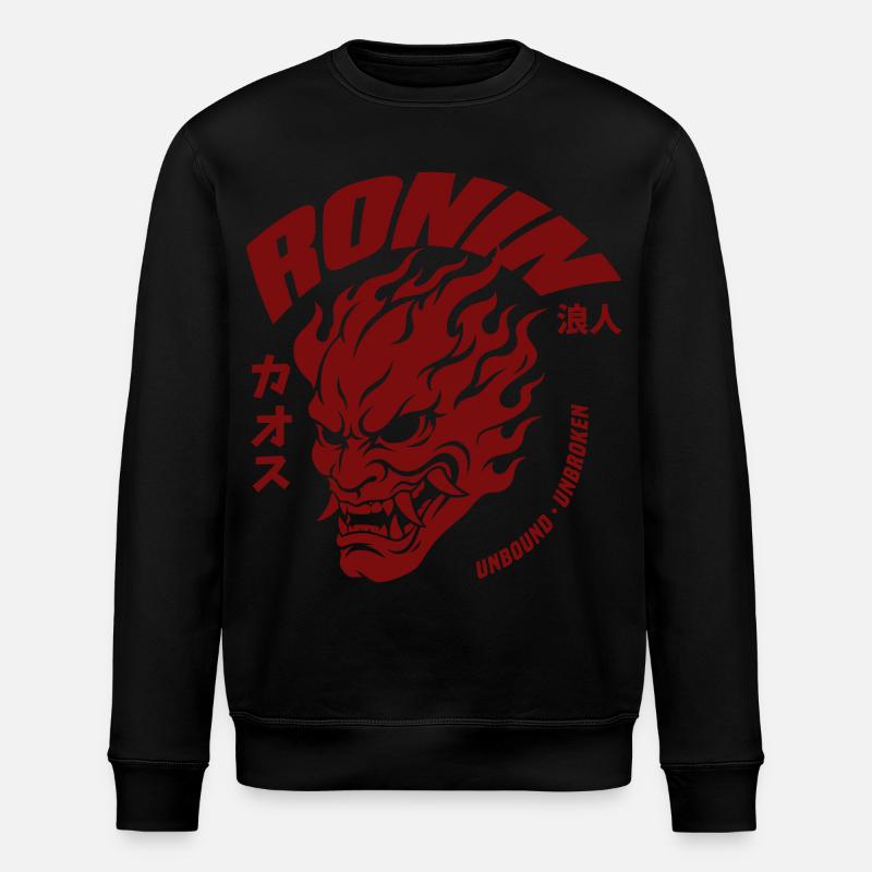 Ronin Oni Biker - Stanley/Stella ROLLER Unisex Organic Sweatshirt - black
