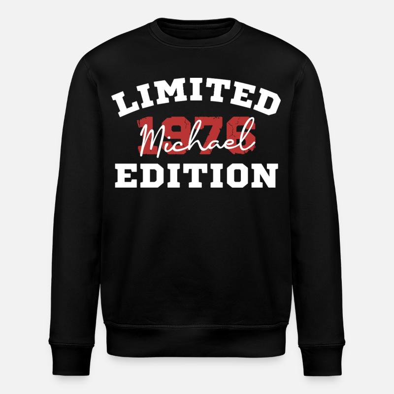 Limited Michael Edition 1976 - Stanley/Stella Unisex Bio-Sweatshirt ROLLER - Schwarz