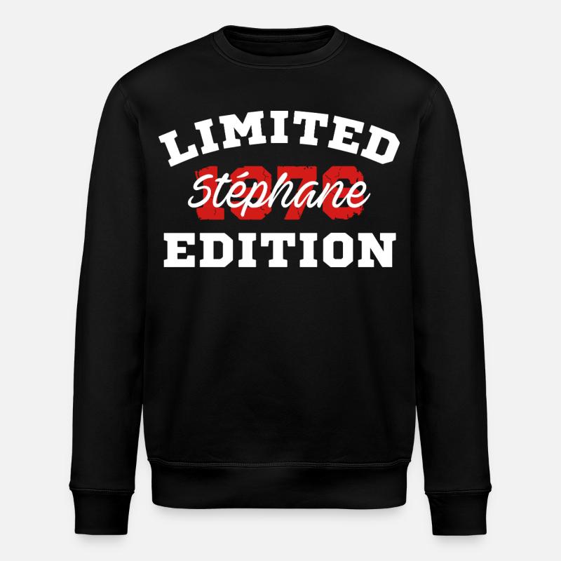 Limited Edition Stéphane 1976 - Stanley/Stella ROLLER Unisex Organic Sweatshirt - black