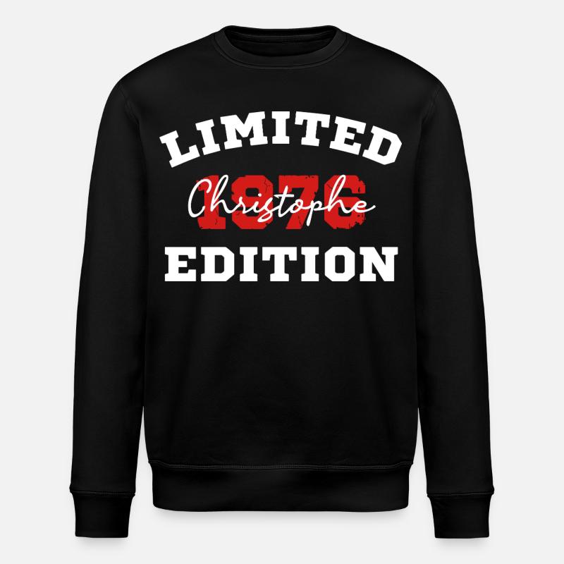 Edition Limitee 1076 Christophe - Sweat bio ROLLER Stanley/Stella Unisexe - noir