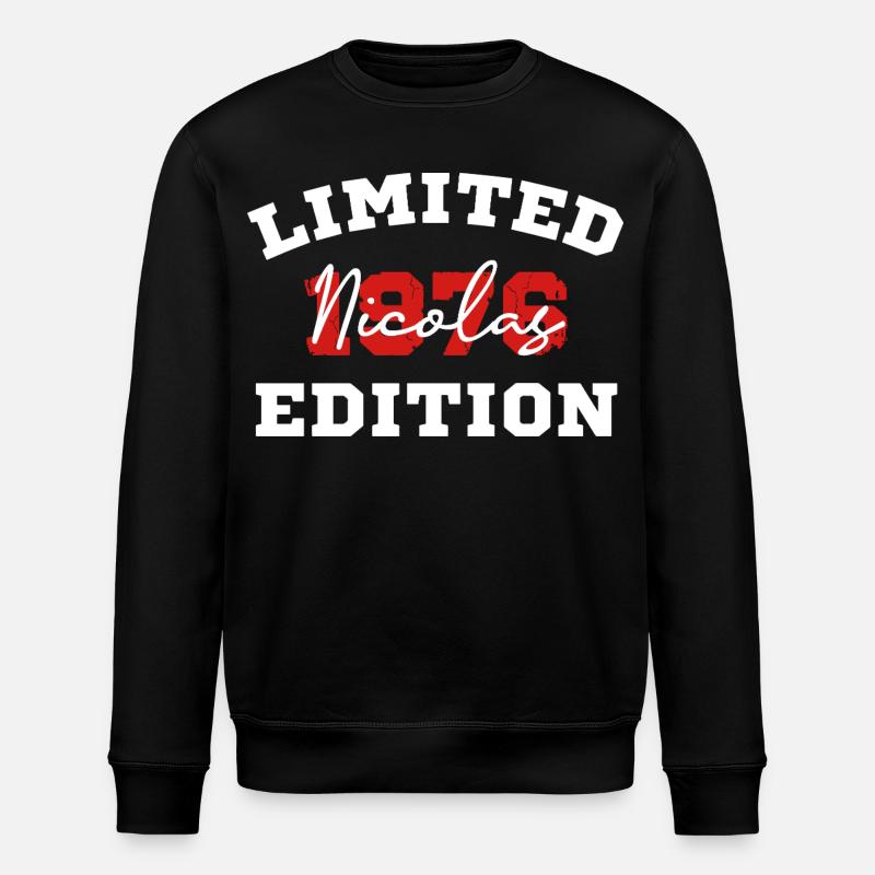 Edition Nicolas Limitée - Sweat bio ROLLER Stanley/Stella Unisexe - noir