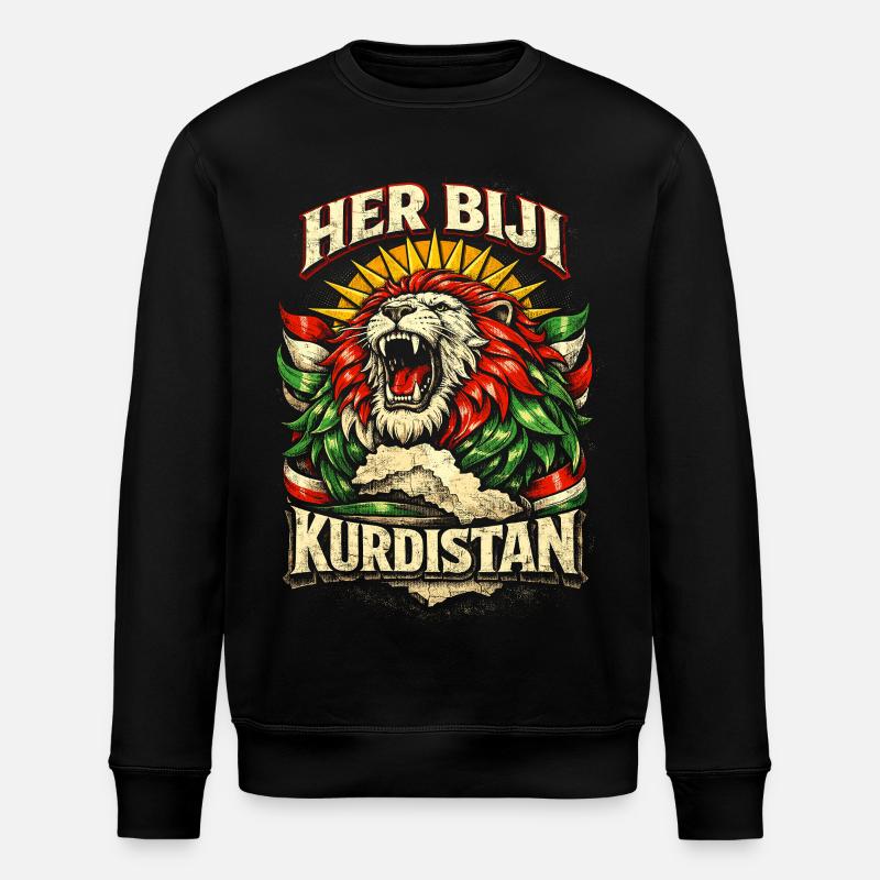 Her Biji Kurdistan Kurde Kurden - Stanley/Stella Unisex Bio-Sweatshirt ROLLER - Schwarz