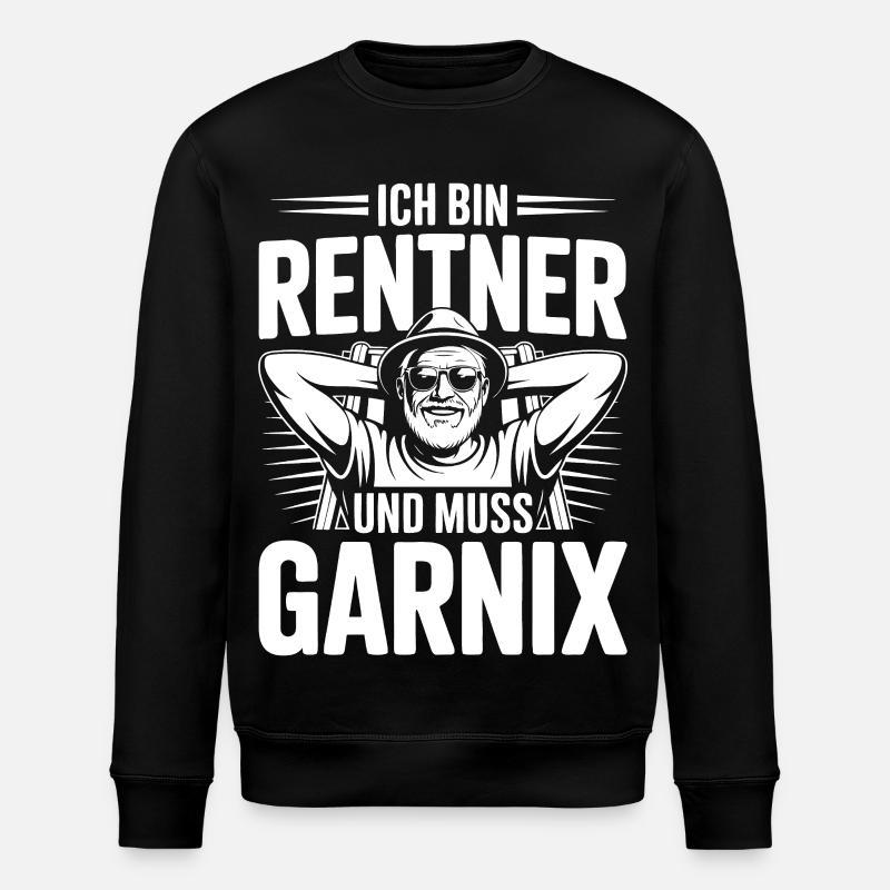 Ich bin Rentner - Stanley/Stella Unisex Bio-Sweatshirt ROLLER - Schwarz
