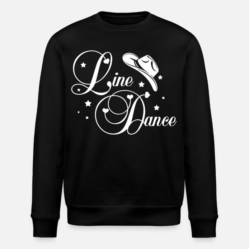 Line Dance Script - Stanley/Stella ROLLER Unisex Organic Sweatshirt - black
