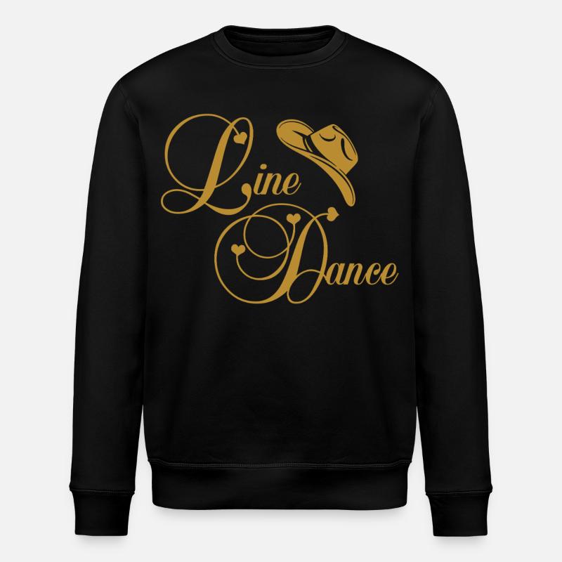 Line Dance Goldenes Logo - Stanley/Stella Unisex Bio-Sweatshirt ROLLER - Schwarz