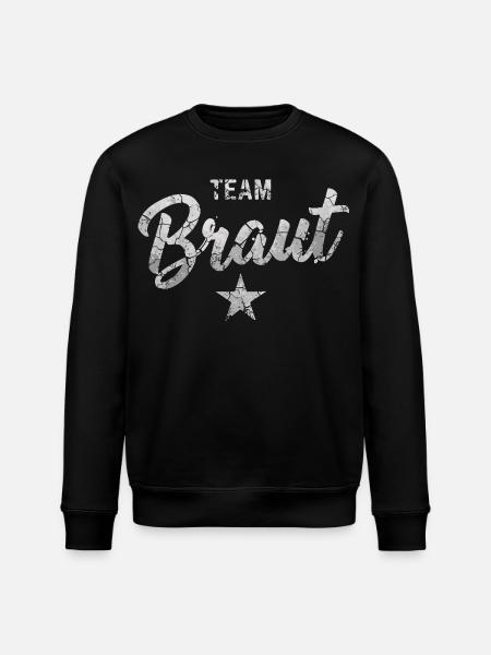 Team Braut - Stanley/Stella Unisex Bio-Sweatshirt ROLLER - Schwarz