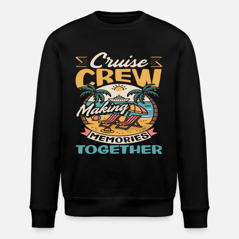 Cruise Crew Erinnerungen Urlaub Gruppe - Stanley/Stella Unisex Bio-Sweatshirt ROLLER - Schwarz