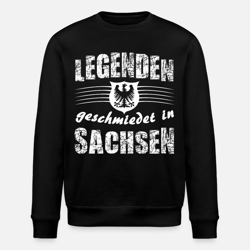 Legenden aus Sachsen - Stanley/Stella Unisex Bio-Sweatshirt ROLLER - Schwarz