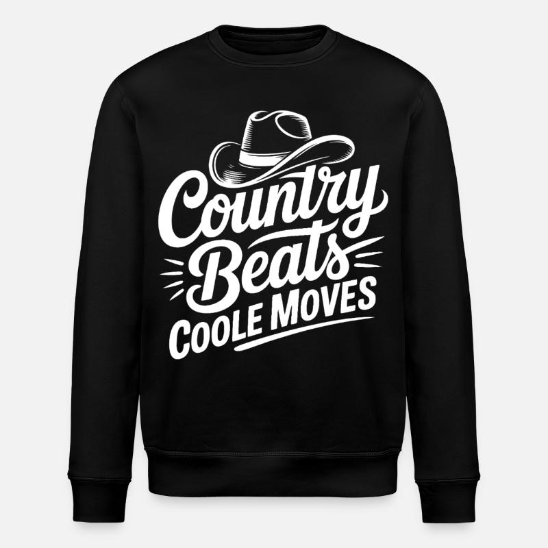 Country Moves Cool - Stanley/Stella Unisex Bio-Sweatshirt ROLLER - Schwarz