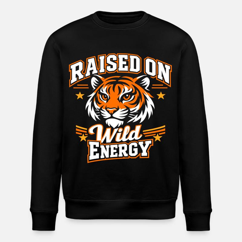 Tiger Wild Energy - Stanley/Stella Unisex Bio-Sweatshirt ROLLER - Schwarz