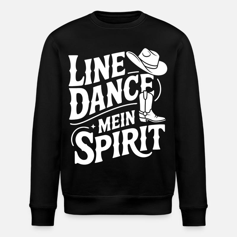 Line Dance Mein Spirit - Stanley/Stella Unisex Bio-Sweatshirt ROLLER - Schwarz