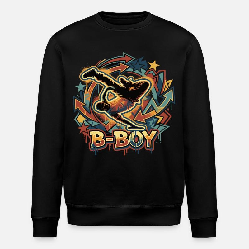 Breakdance B-Boy Streetstyle Graffiti - Stanley/Stella Unisex Bio-Sweatshirt ROLLER - Schwarz