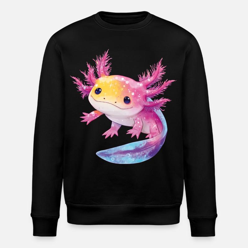 Axolotl - Stanley/Stella Unisex Bio-Sweatshirt ROLLER - Schwarz