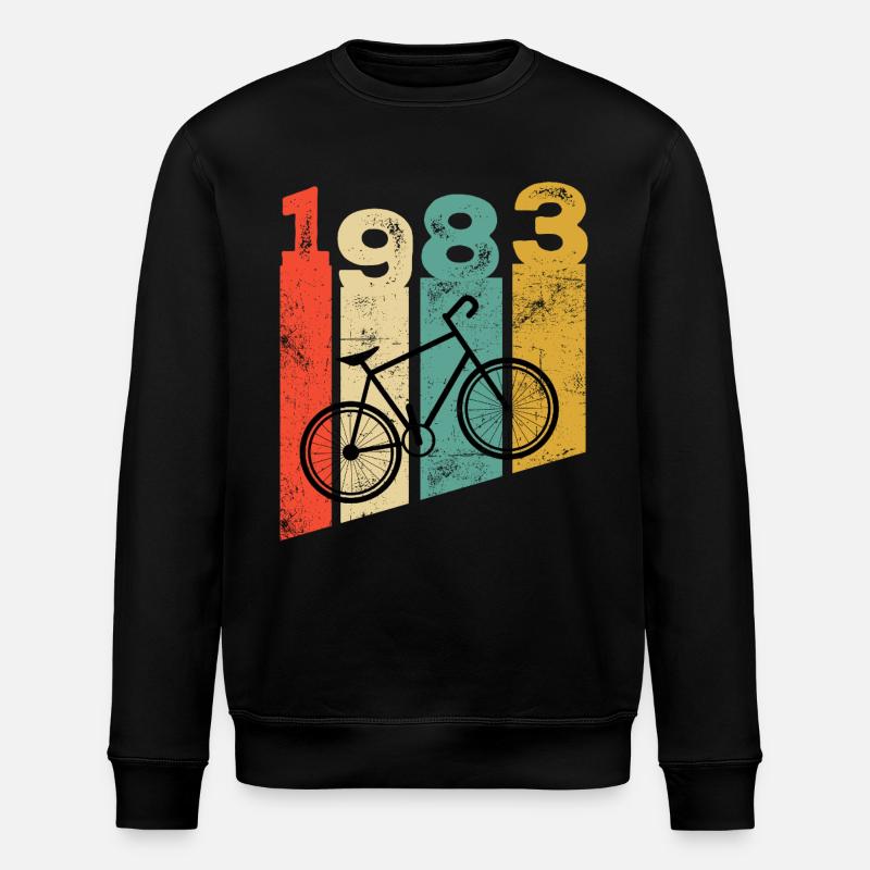 Millésime 1983 - Sweat bio ROLLER Stanley/Stella Unisexe - noir