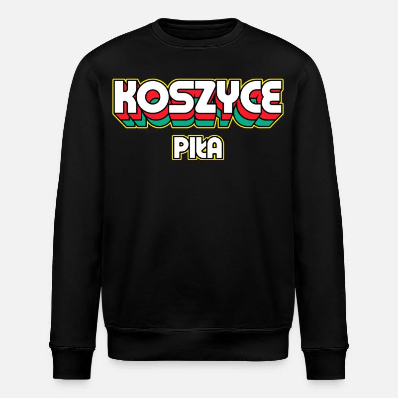 Košice Piła. Retro District Name - Stanley/Stella ROLLER Unisex Organic Sweatshirt - black
