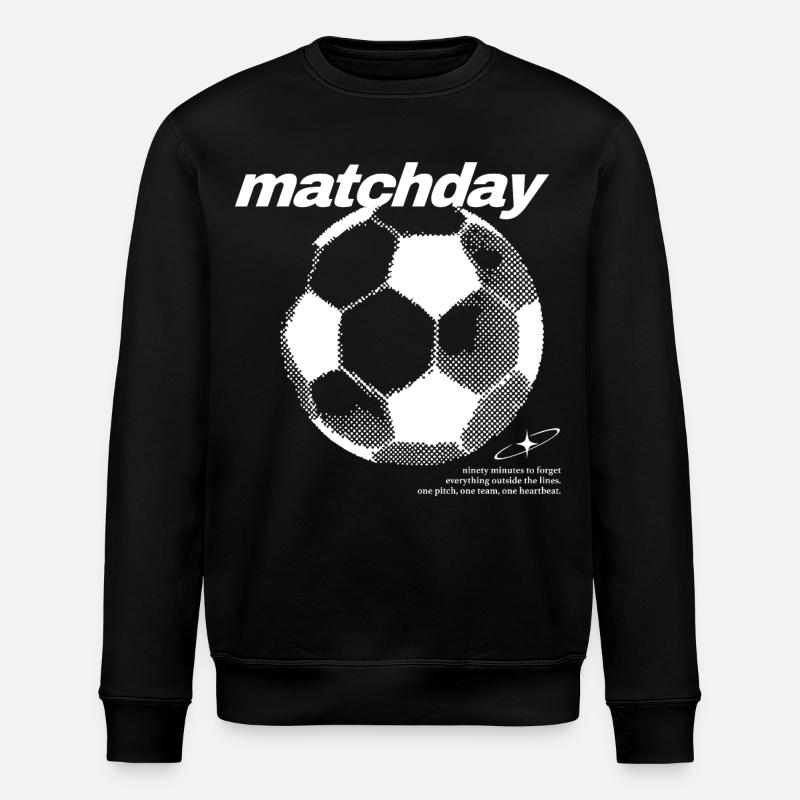 Football de jour de match - Sweat bio ROLLER Stanley/Stella Unisexe - noir