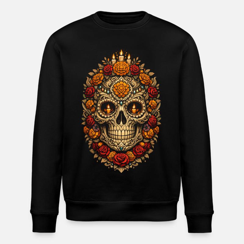 Dia De Los Muertos - Stanley/Stella Unisex Bio-Sweatshirt ROLLER - Schwarz