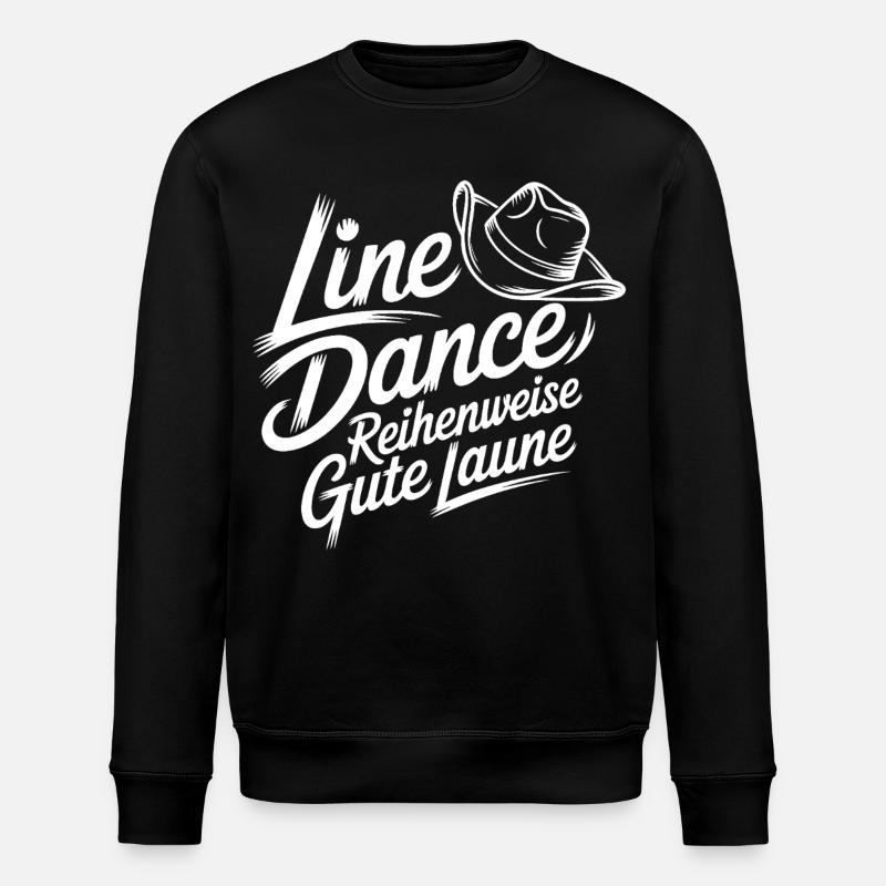 Line Dance Good Mood - Stanley/Stella ROLLER Unisex Organic Sweatshirt - black