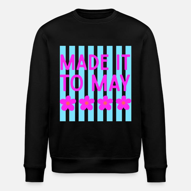 Atteignant May Floral Stripe - Sweat bio ROLLER Stanley/Stella Unisexe - noir