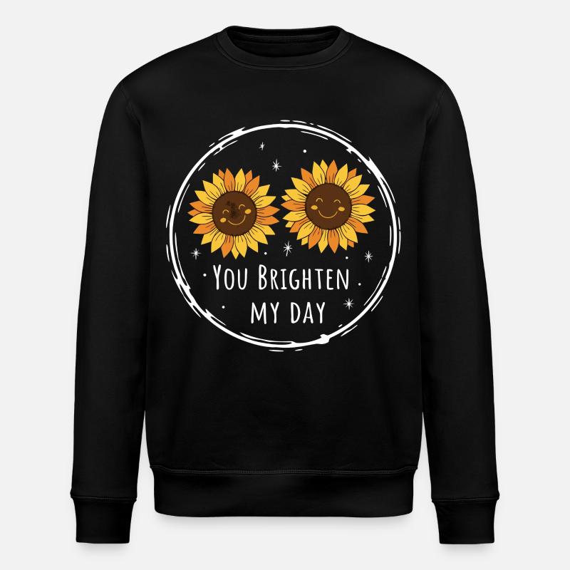 Sonnenblumen You Brighten Day - Stanley/Stella Unisex Bio-Sweatshirt ROLLER - Schwarz