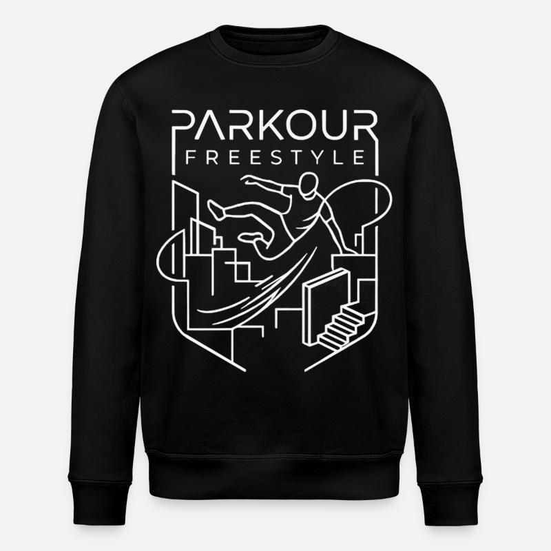 Parkour - Stanley/Stella Unisex Bio-Sweatshirt ROLLER - Schwarz
