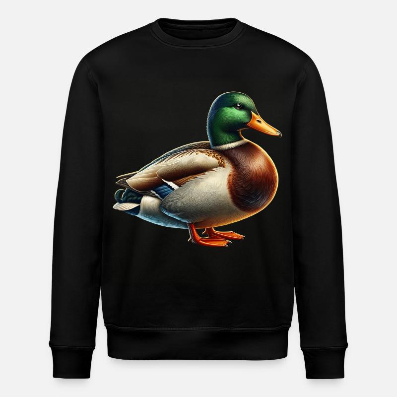 mallard - Stanley/Stella ROLLER Unisex Organic Sweatshirt - black