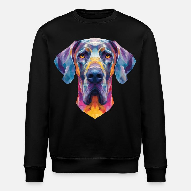 Deutsche Dogge - Stanley/Stella Unisex Bio-Sweatshirt ROLLER - Schwarz