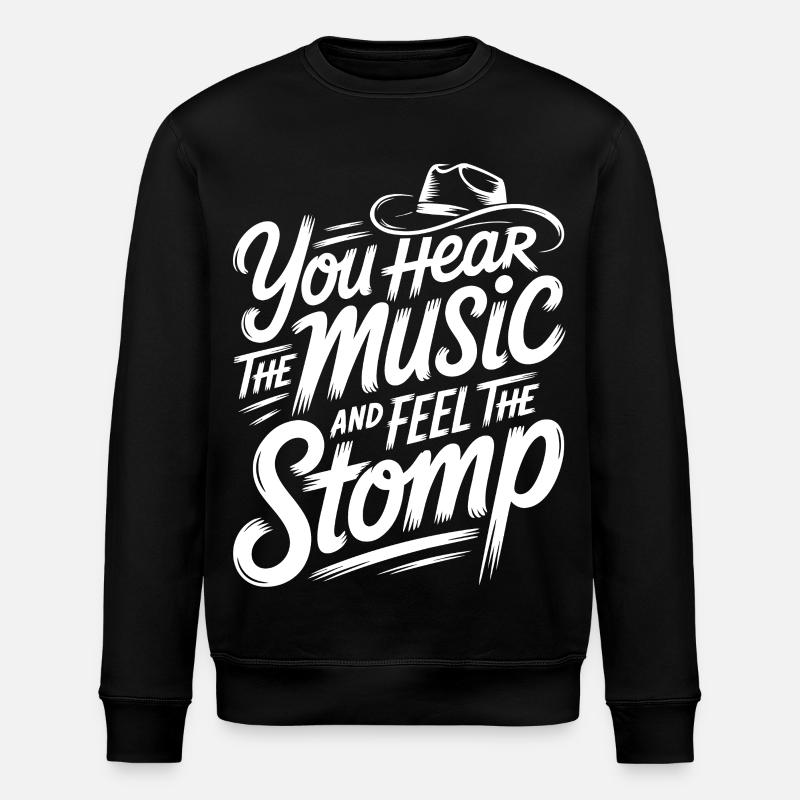 Music & Stomp - Stanley/Stella ROLLER Unisex Organic Sweatshirt - black