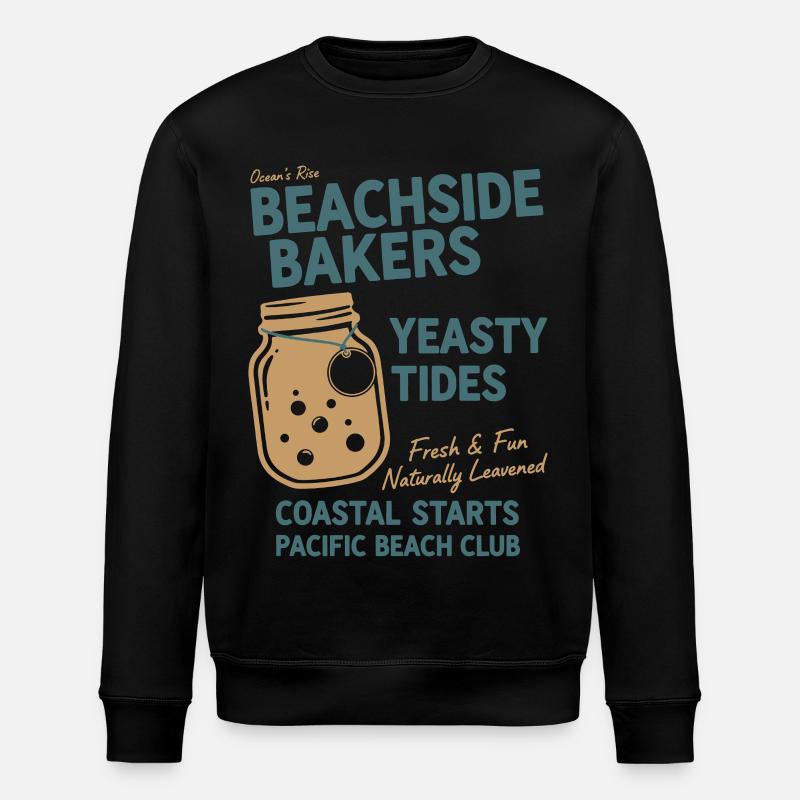 Sauerteigbrot Backen Strandbäcker Hefig - Stanley/Stella Unisex Bio-Sweatshirt ROLLER - Schwarz