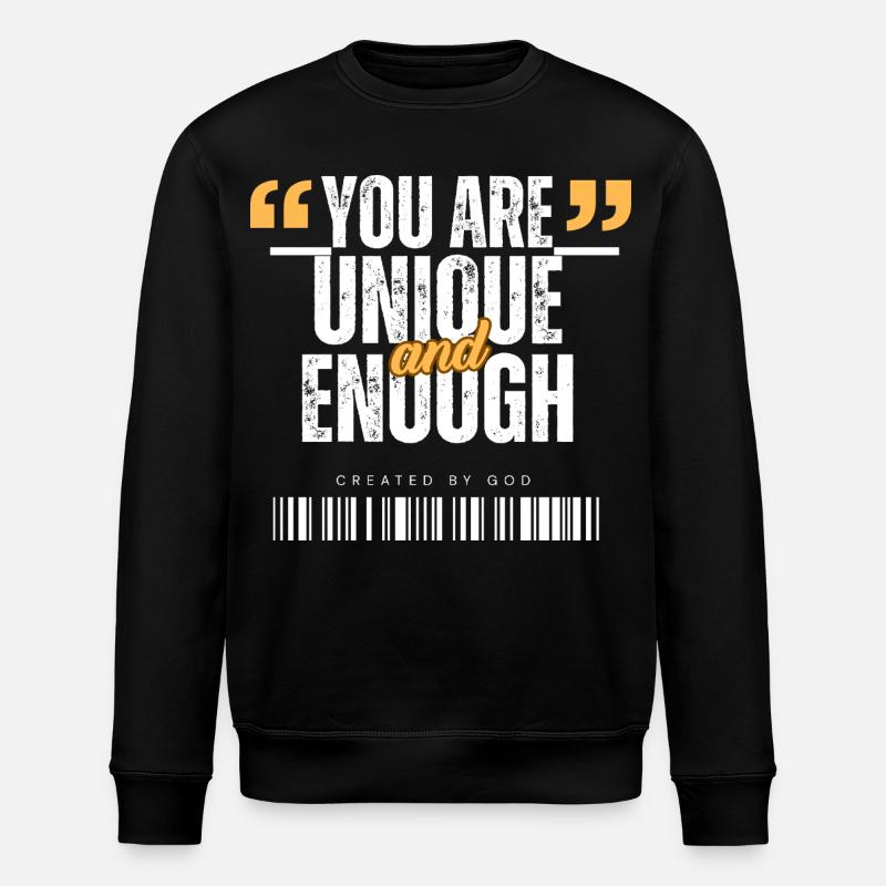 You_are_Unique - Stanley/Stella ROLLER Unisex Organic Sweatshirt - black