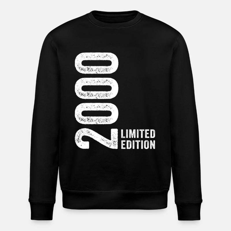 2000 Limited Edition 26 Jahre Jubiläum - Stanley/Stella Unisex Bio-Sweatshirt ROLLER - Schwarz