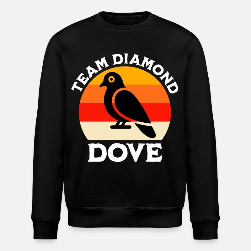 Team Diamond Pigeon - Stanley/Stella ROLLER Unisex Organic Sweatshirt - black