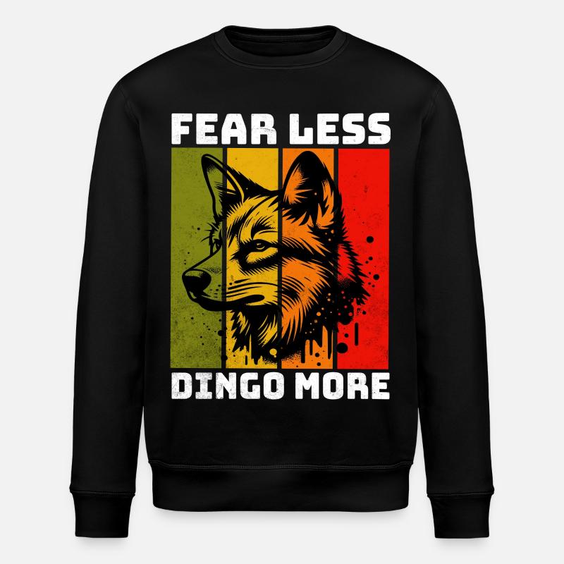 Dingo Australian Wild Dog - Stanley/Stella ROLLER Unisex Organic Sweatshirt - black