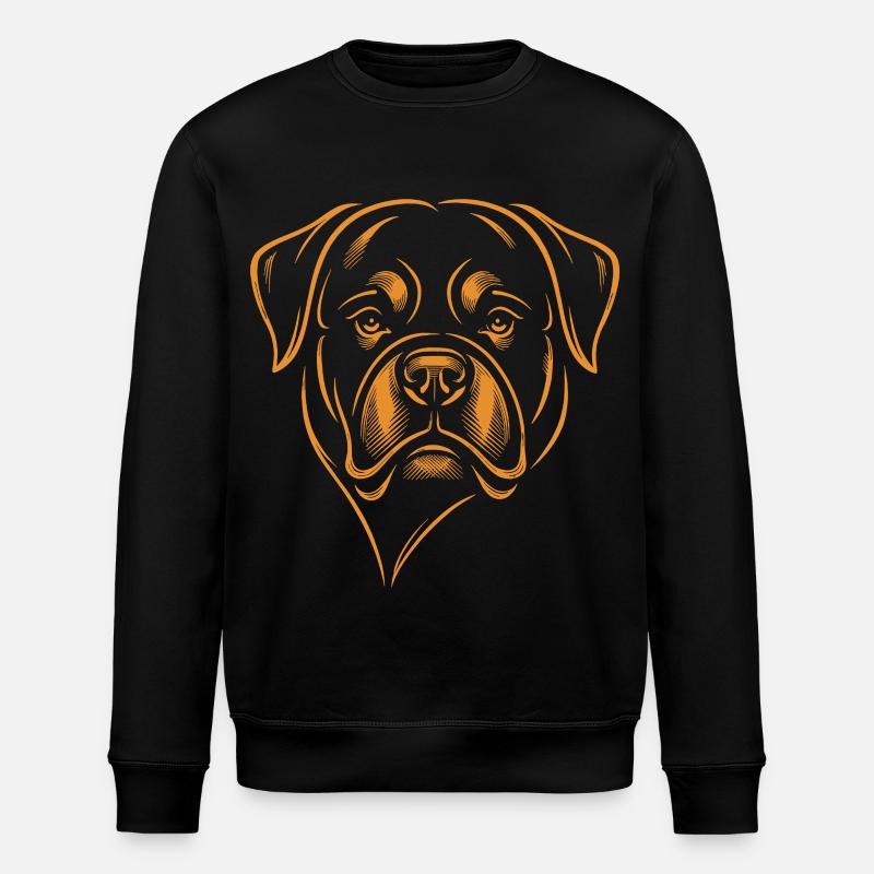Rottweiler Hund - Stanley/Stella Unisex Bio-Sweatshirt ROLLER - Schwarz