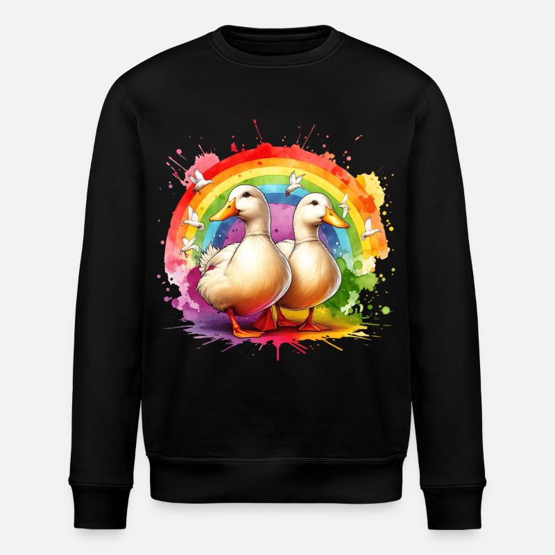 Cadeau canard laqué - Sweat bio ROLLER Stanley/Stella Unisexe - noir
