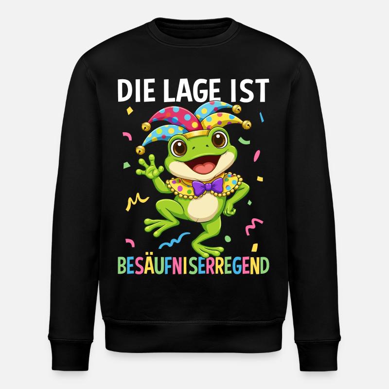 Die Lage Ist Besäufniserregend - Stanley/Stella Unisex Bio-Sweatshirt ROLLER - Schwarz
