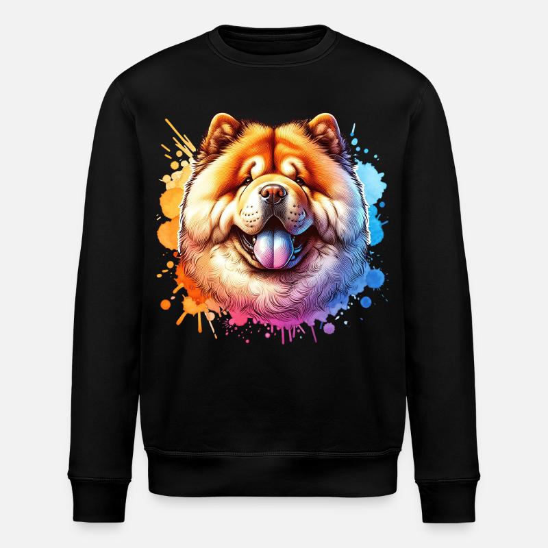Chowchow Motiv - Stanley/Stella Unisex Bio-Sweatshirt ROLLER - Schwarz