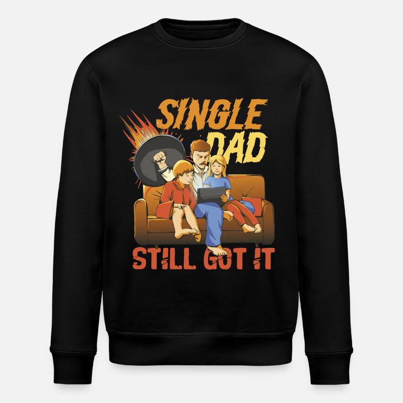 Père célibataire Père célibataire - Sweat bio ROLLER Stanley/Stella Unisexe - noir