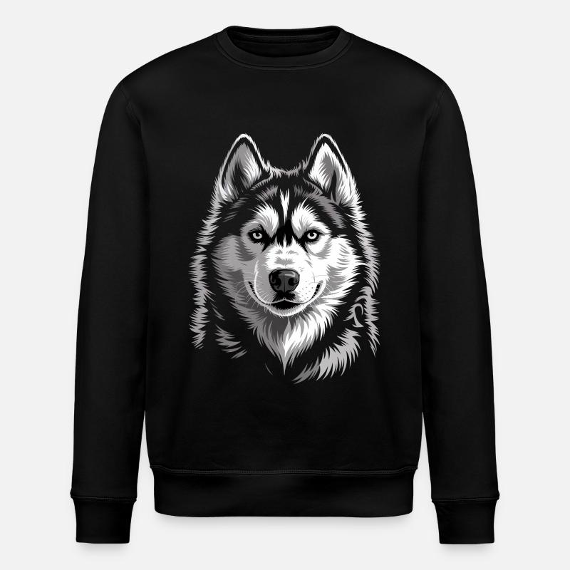 Husky - Stanley/Stella Unisex Bio-Sweatshirt ROLLER - Schwarz