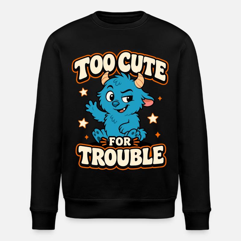 Monstre trop mignon pour les ennuis - Sweat bio ROLLER Stanley/Stella Unisexe - noir