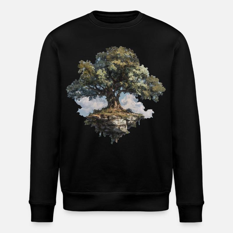 Tree - Stanley/Stella ROLLER Unisex Organic Sweatshirt - black