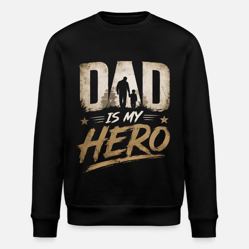 Graphique Papa Héros – Figure paternelle - Sweat bio ROLLER Stanley/Stella Unisexe - noir