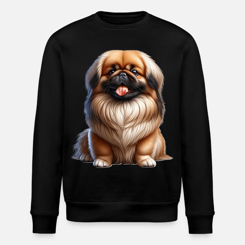 Pekinese Pekingese - Stanley/Stella Unisex Bio-Sweatshirt ROLLER - Schwarz