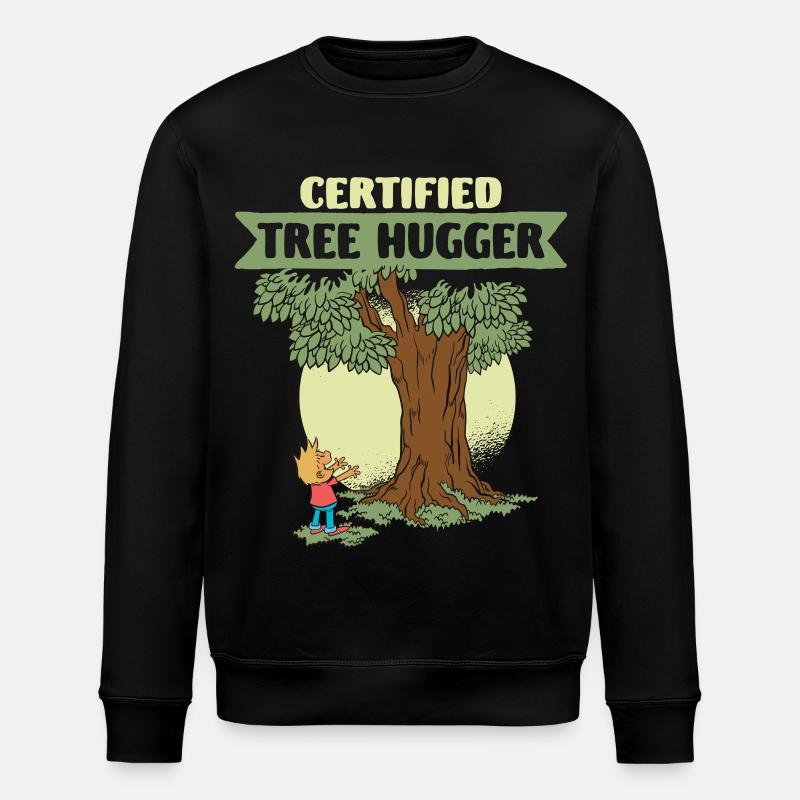 Écologue Écologie Certifié Écroissage d’Arbres - Sweat bio ROLLER Stanley/Stella Unisexe - noir