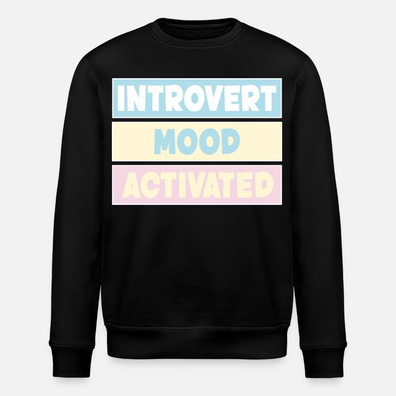 introverti - Sweat bio ROLLER Stanley/Stella Unisexe - noir