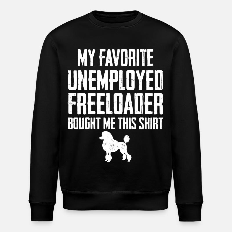 Lustiger Pudel-Schmarotzer - Stanley/Stella Unisex Bio-Sweatshirt ROLLER - Schwarz