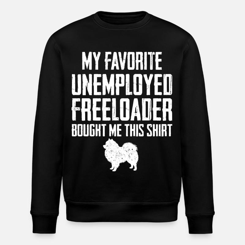 Profiteur pomeranien drôle - Sweat bio ROLLER Stanley/Stella Unisexe - noir