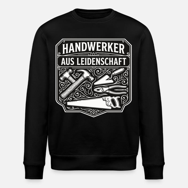 Handwerker Leidenschaft Qualität Tradition - Stanley/Stella Unisex Bio-Sweatshirt ROLLER - Schwarz
