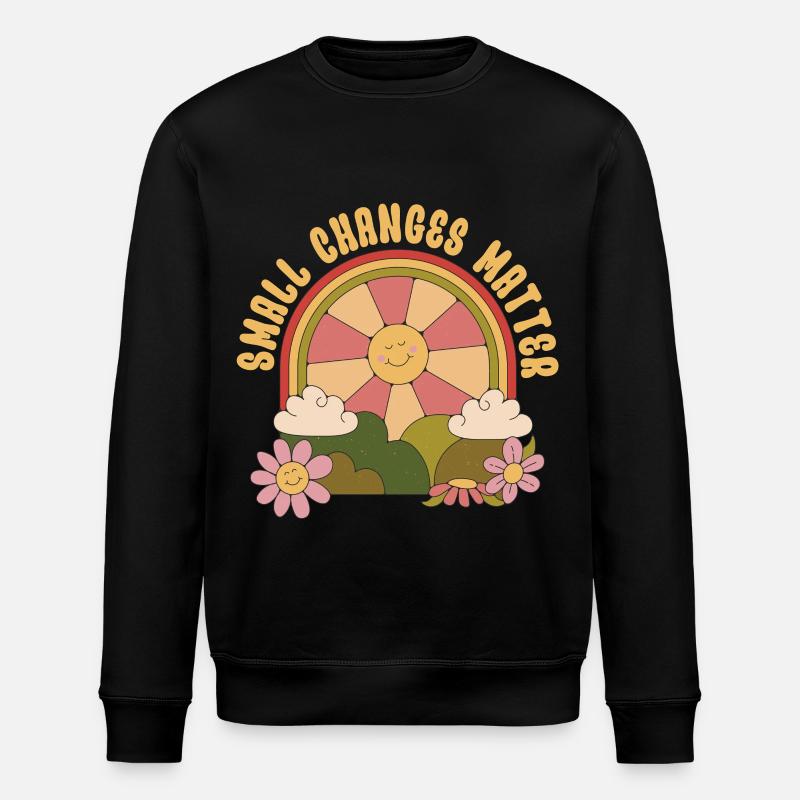 Ecologist Ecology Small Changes Matter - Stanley/Stella ROLLER Unisex Organic Sweatshirt - black