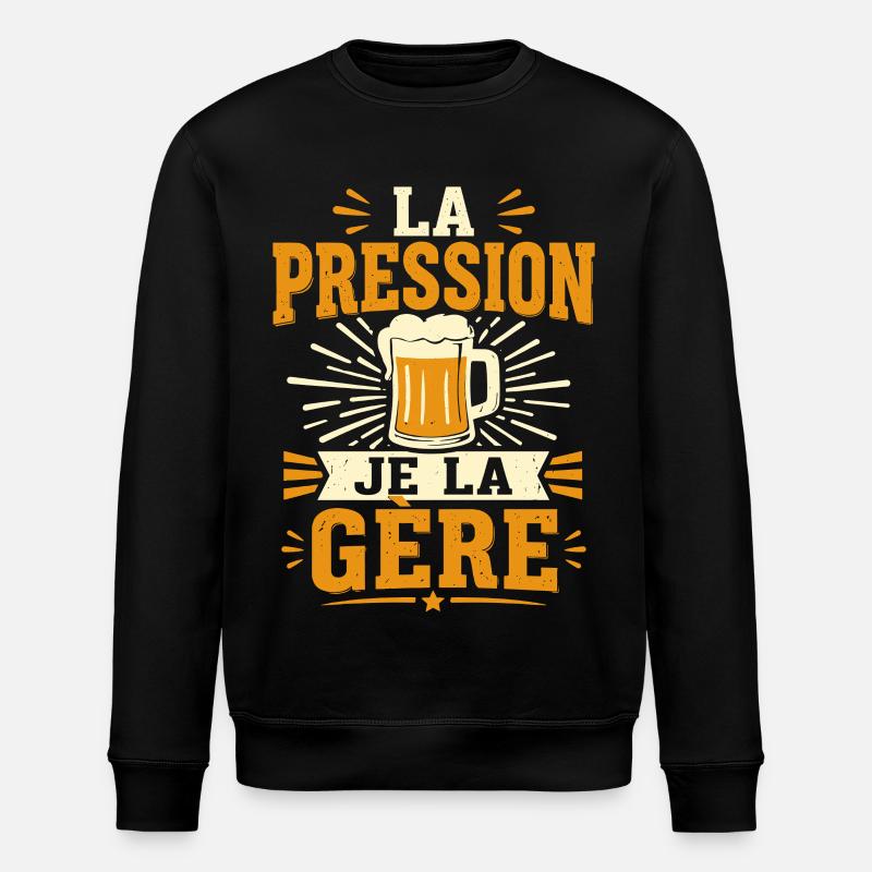 La pression je la gère - Sweat bio ROLLER Stanley/Stella Unisexe - noir
